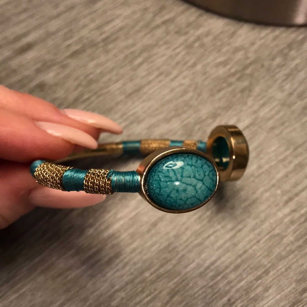 Teal Statement Bangle/Bracelet